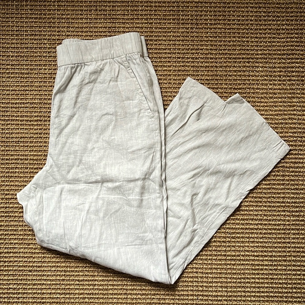 Oatmeal Lou & Grey Linen Blend Trousers